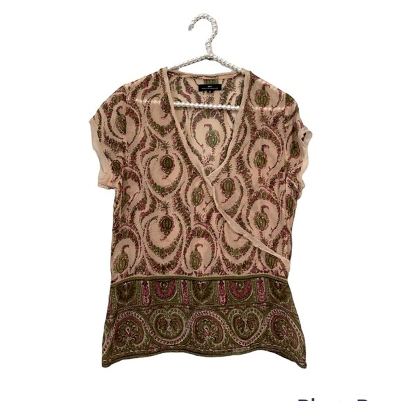 Day Birger et MIKKELSEN Tops - Day Birger et MIKKELSEN Silk Embellished Blouse Size EU 42 XL